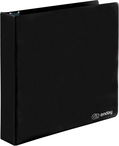 3 Inch Binder 3 Ring Binders Green, Slant D-Ring 3” Clear View Cover with 2 Inside Pockets, Heavy Duty Colored School Supplies Office and Home Binders – By Enday