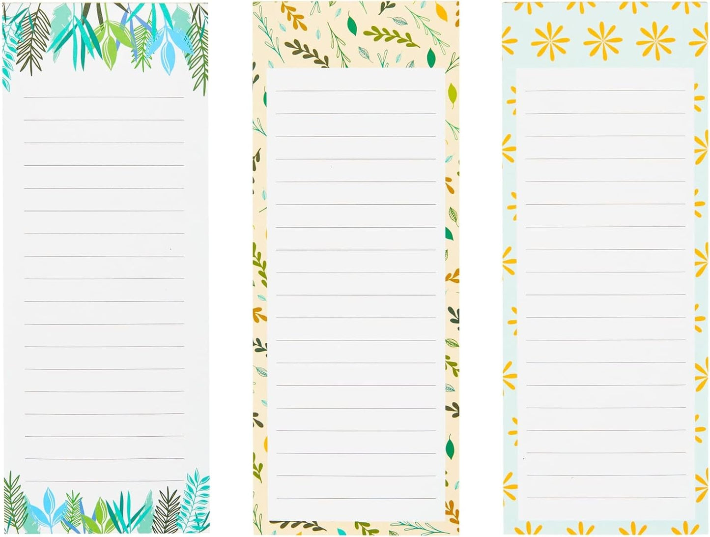 Juvale 6-Pack Magnetic Grocery List Pad for Fridge- Cute Shopping List Paper Note Pads for Refrigerator, To-Do Memos (6 Fruit Designs, 60 Sheets Each)