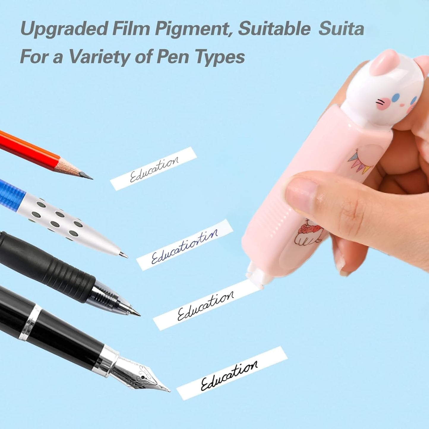 Correction Tape, Mini Retractable Correction Tape Pen, with Aesthetic Cute Cat Paw Applicator,for Back To School Office Supplies.