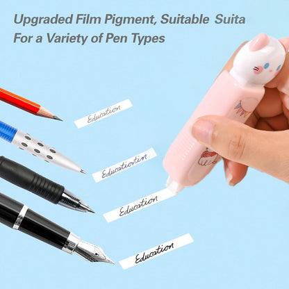 Correction Tape, Mini Retractable Correction Tape Pen, with Aesthetic Cute Cat Paw Applicator,for Back To School Office Supplies.