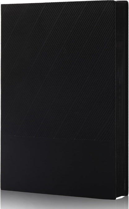 BOBO RABBIT Softcover Lined Journal Notebook 348 Pages Lay-Flat Bound Soft Leather Journaling Notebook for for Writing Work School Office Note Taking, 5.75"x8.31" Grey