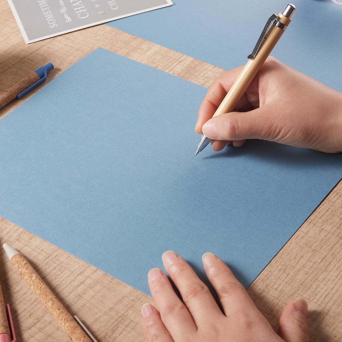 30 sheets Cardstock Paper 8 1/2 x 11 Inches for Crafts and Invitations (White/Red/Blue)