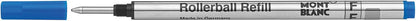 Montblanc Rollerball Refills (F) Mystery Black 105162 – Quick-Drying Pen Refills for Montblanc Rollerball and Fineliner Pens – 2 x Black Pen Cartridges