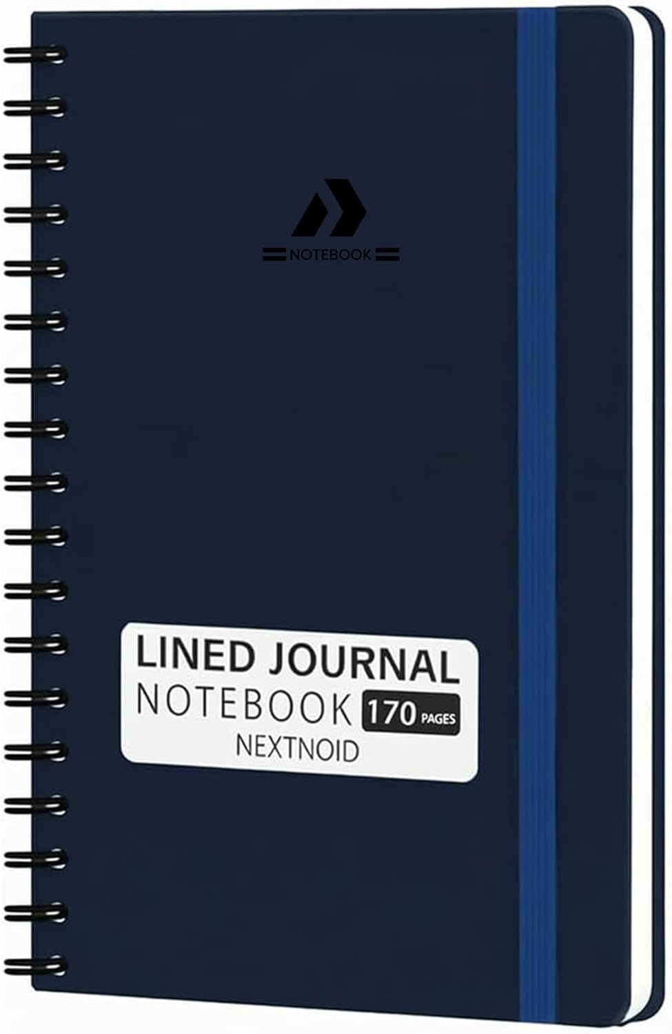Nextnoid Lined Spiral Notebook Journal For Women & Men - A5(5.8" x 8.3") 170 Pages, Hardcover Notebooks for Work & Note Taking, College Ruled Journals for Writing - Grey