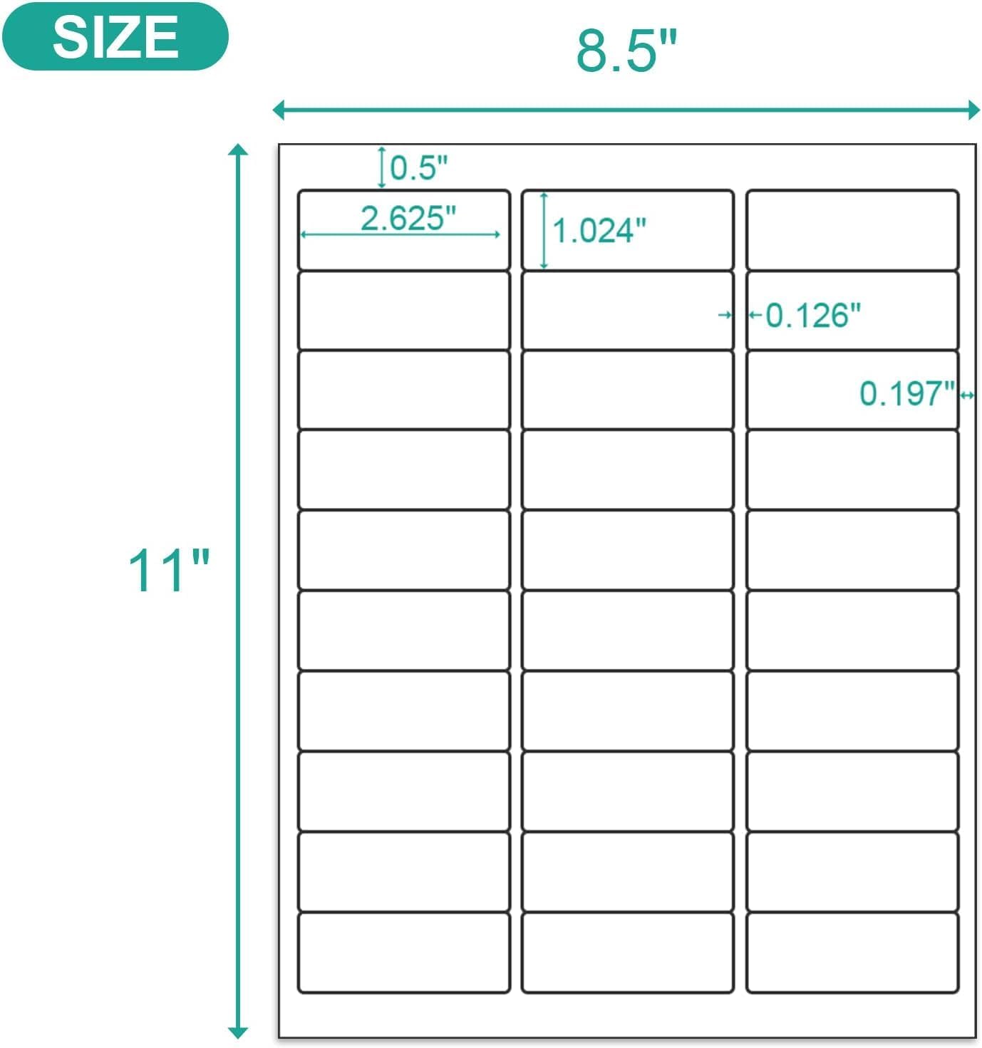 MFLABEL Half Sheet Shipping Labels - 200 Self Adhesive Sticker Sheets for Laser & Inkjet Printers, Waterproof & Smudge-Free, with 12 Free Fragile Labels for Packaging, Shipping and Crafting - Colors B