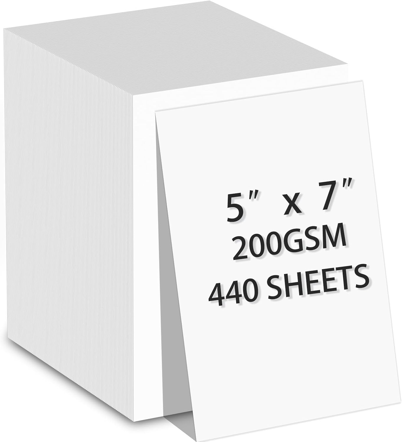 160 Sheets White Cardstock 8.5 x 11 Heavyweight Weight 200gsm Card Stock Paper for Printing, Crafts, Invitations | Smooth Printer Cardstock Paper | Bulk Construction Paper DIY & Professional Use