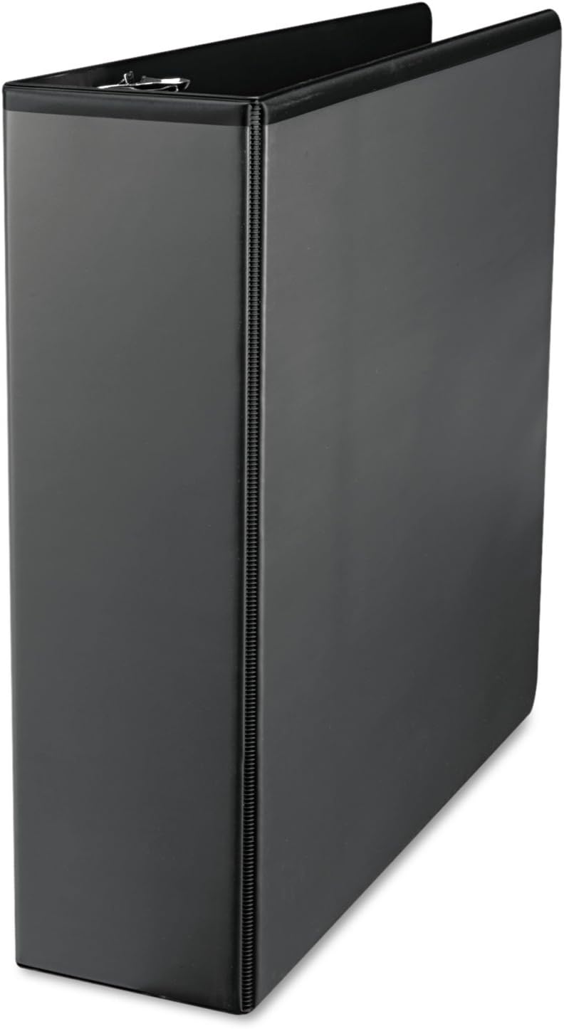 Universal 3" D-Ring View Binder, 600 Sheet Capacity, Black