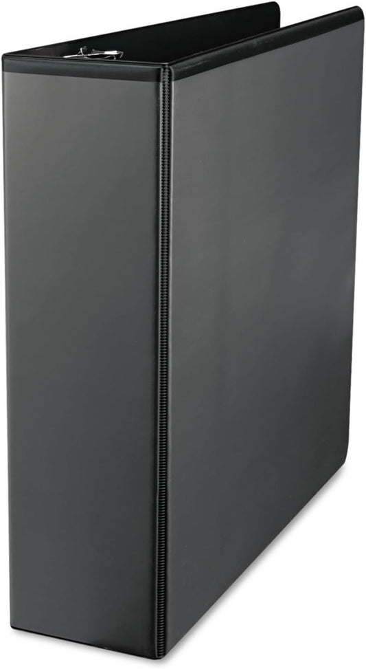 Universal 3" D-Ring View Binder, 600 Sheet Capacity, Black