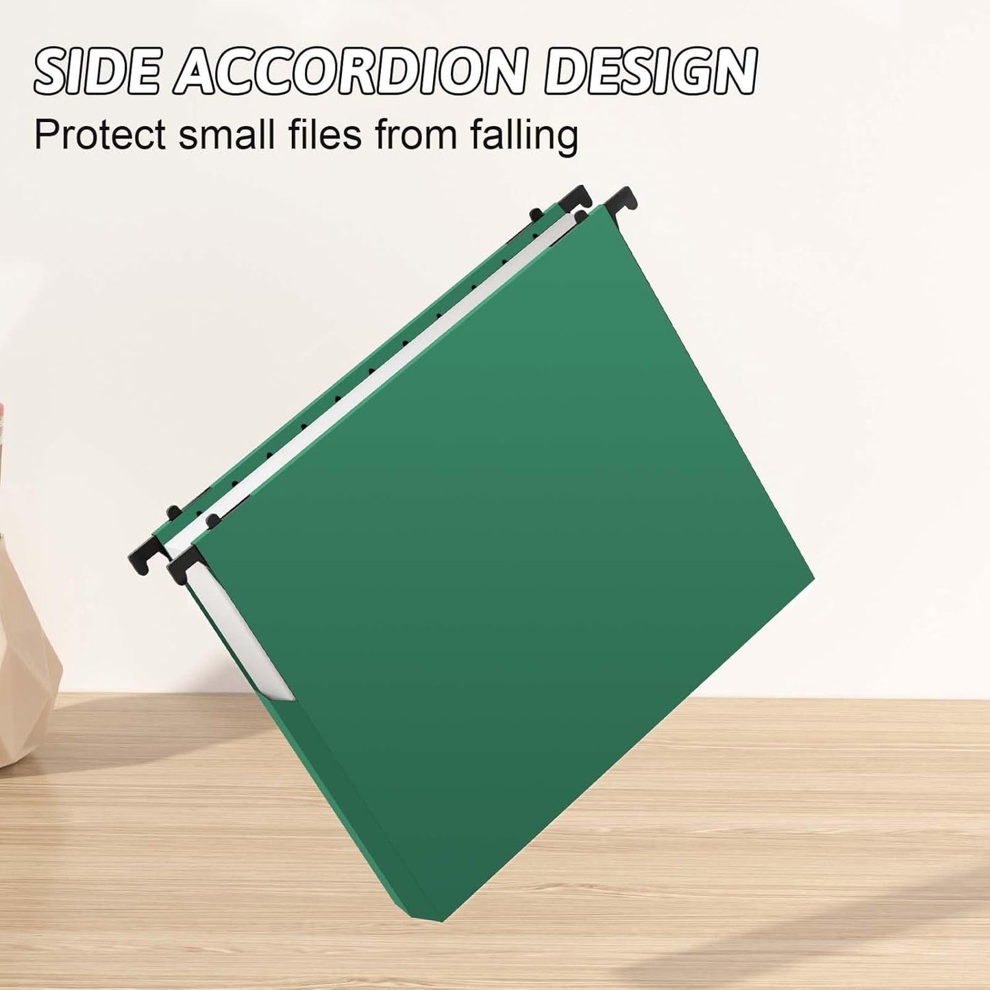 Plastic Extra Capacity Hanging File Folder Letter Size,12 Pack Reinforced Expandable Hanging Folders,Heavy Duty 2 Inch Expansion,Adjustable Tabs,Hanging Organizer Designed for Bulky Files(Gray)