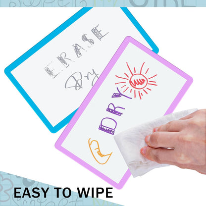 Harloon 100 Pcs Dry Erase Index Cards 3 x 5 Inch Laminated Reusable Dry Erase Note Cards Sheets for Office to Do List(White)