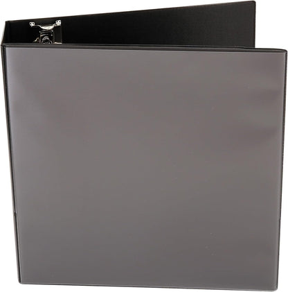 Universal 3" D-Ring View Binder, 600 Sheet Capacity, Black