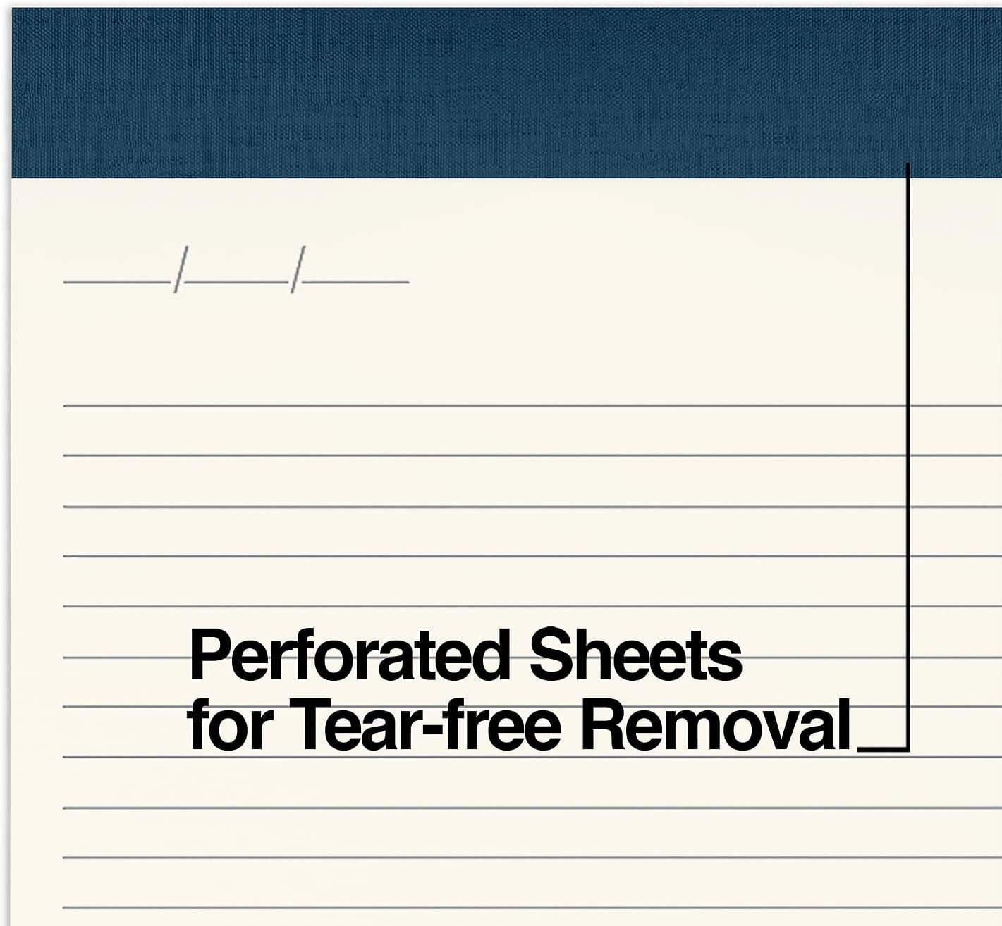 TRU RED Notepads, 8.5” x 11.75”, Wide Ruled, Canary, 50 Sheets/Pad, 12‑Pack