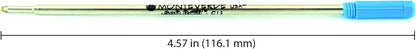 Monteverde USA Soft Ballpoint Refills to Fit Cross Pens, Medium Point, Green Ink, 2-Pack – Bold and Smooth Writing Solution
