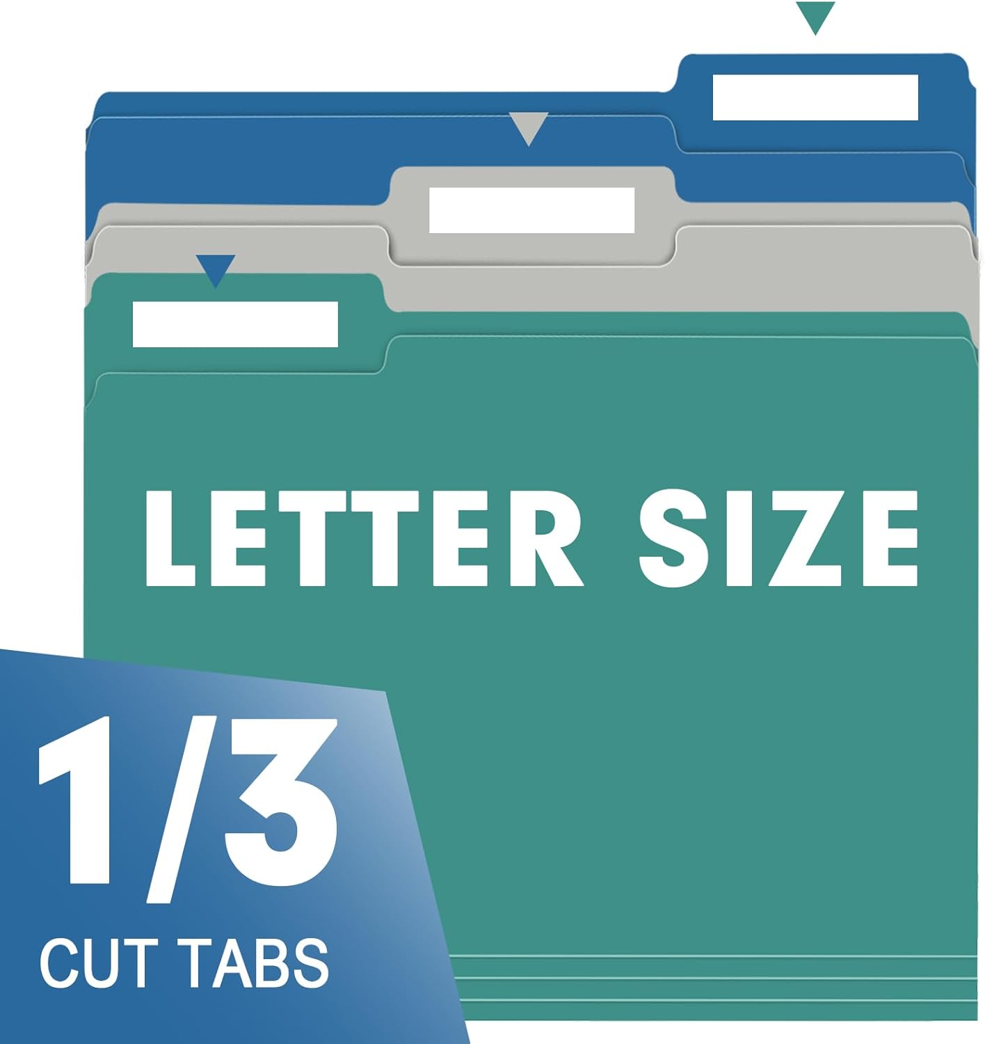 File Folder, RAZCC 150 Pack 1/3 Cut Tab File Folders Letter Size, Manila Folders, Folders with Tab, Great for Organizing and Easy File Storage