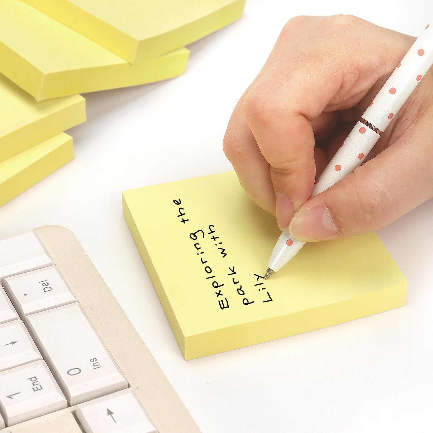 Sticky Notes 3x3 Self-Stick Notes Pads with 6 Bright Colors, Easy to Post for Office, Shool, Home, 6 Pads/Pack, 100 Sheets/Pad (Purple)