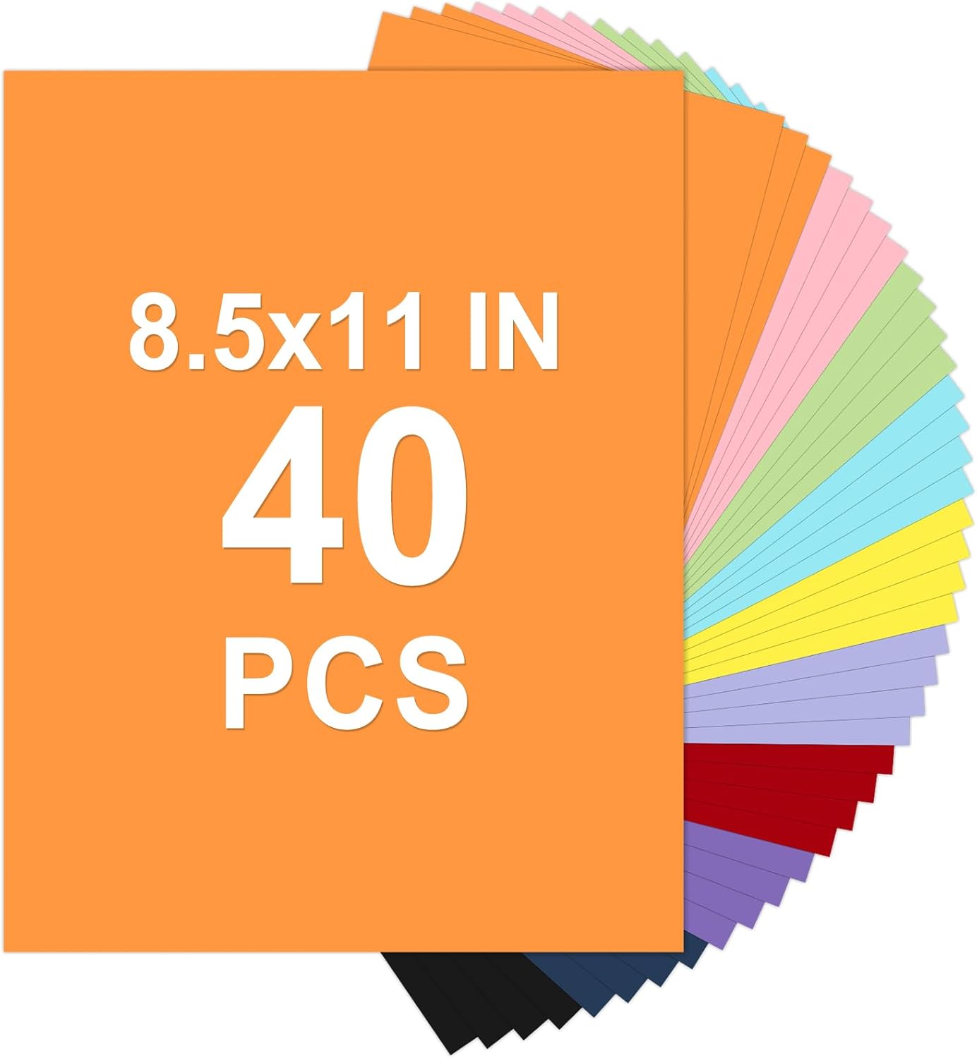 Cardstock 8.5 x 11, Thick Printer Paper 75 lb/200 gsm, 40 Sheets Card Stock White, Heavy Card stock, White CardStock Paper for Invitations, Diy Cards, Business Cards, Menus, Crafts, Drawing etc