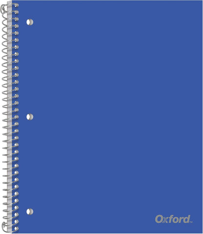 Oxford Spiral Notebook 8.5 X 11, College Ruled, 1 Subject, Water Resistant Cover, 100 Sheets - Pack of 4