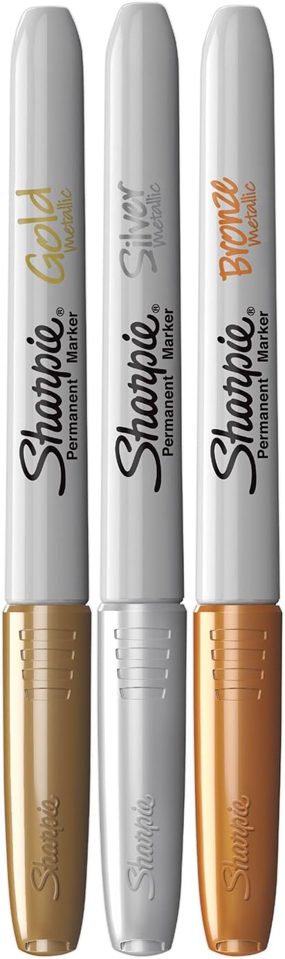 Sharpie Metallic Permanent Markers | Fine Point for Bold Details | Gold | 1 Marker Pen