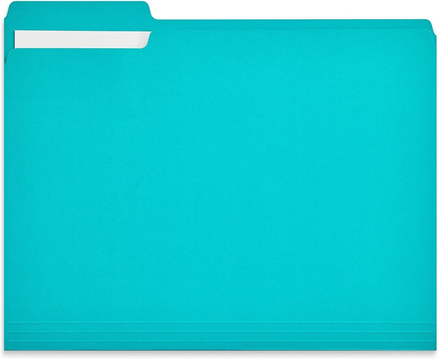 Staples File Folders, Letter Size, 1/3‑Cut Tabs, Purple, Durable 10.5‑Point Paper Stock, 100/Pack