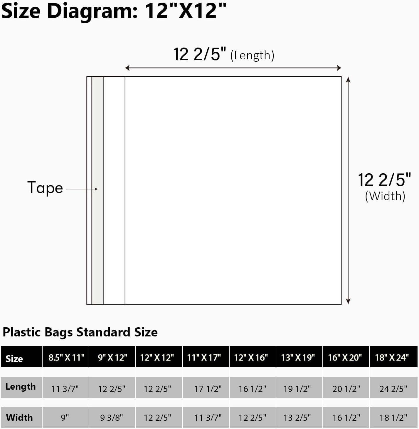 50 Pack Acid-Free Crystal Clear Sleeves Storage Bags for 8.5x11 Art Prints/Pictures/Photos/Framing Mat Mattes (Bag Size: 9"x11 3/7")