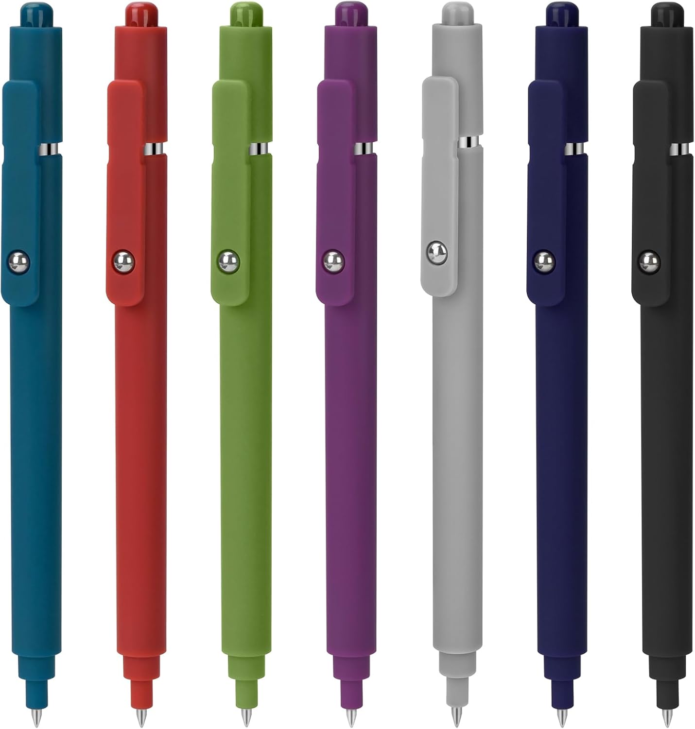 Donse 7 Pcs Gel Pens: 0.5mm Quick Dry Black Ink Fine Point Smooth Writing Pens High-End Series Ballpoint for Journaling Note Taking School Office Supplies Gifts for Women Men Nurse Teacher Students