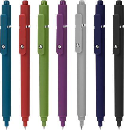 Donse 7 Pcs Gel Pens: 0.5mm Quick Dry Black Ink Fine Point Smooth Writing Pens High-End Series Ballpoint for Journaling Note Taking School Office Supplies Gifts for Women Men Nurse Teacher Students