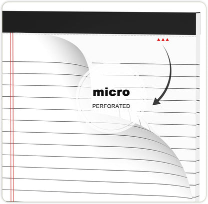 5pcs Small Note Pads 5x8 Notebook College Ruled Legal Pads Color Notepads 5 Pack Study Back Writing Pads 5 x 8 Perforated Narrow Ruled Pads of Paper for School & Office Supplies 30 Sheets/Pack