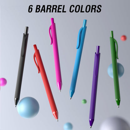 Bulk Pens - 108 Pack Black Pens 1.0MM Medium Point Ballpoint Pens, Smooth Writing No Bleed Retractable Ball Point Pen (Black)