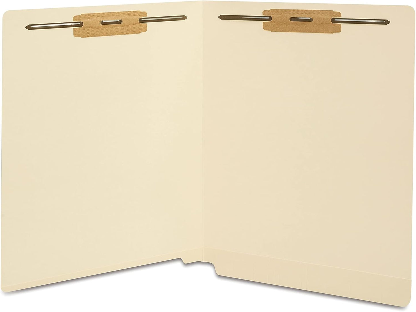 Staples Reinforced End‑Tab Classification Folders, Letter Size, Manila, Durable 2‑Fastener Design – 100/Carton
