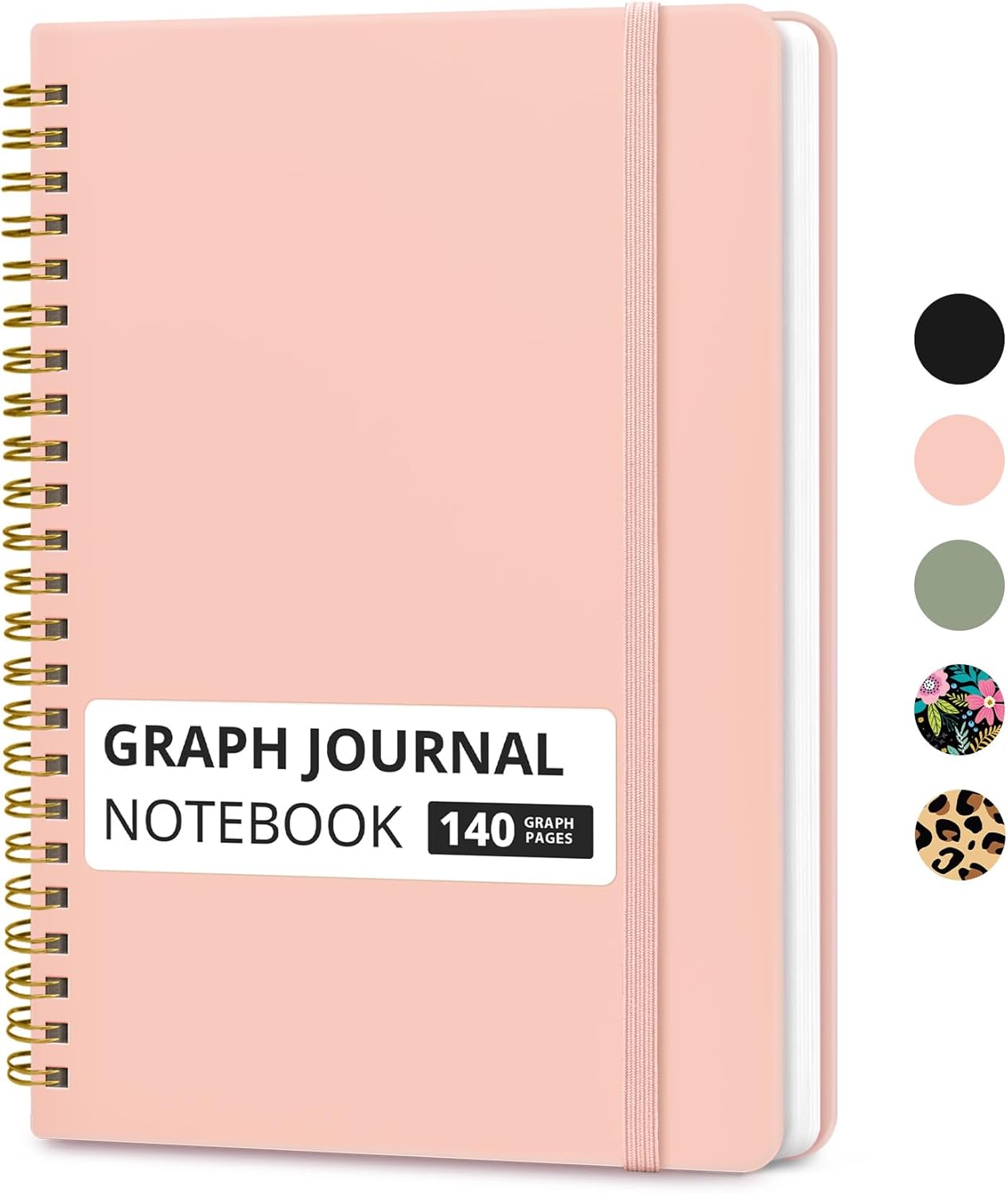 Taja Lined Spiral Journal Notebook for Women & Men, 140 Pages, College Ruled Hardcover Notebook for Work & Note Taking, Journals for Writing, A5(5.7" x 7.9") - Green