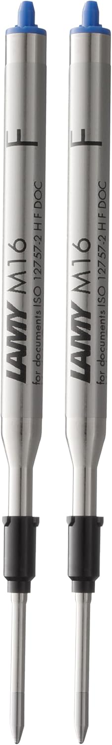 Lamy M16 ballpoint pen refill with large capacity, metal - Original replacement refill for all ballpoint pen models - Indelible - Broad line width in black ink
