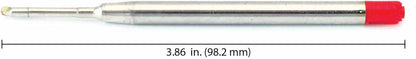 Monteverde Soft Roll Ballpoint Pen Refills to Fit Parker-Style Pens, Medium Point, Brown, 2-Pack, Smooth Writing Technology for Parker, Conklin, Schmidt, and More