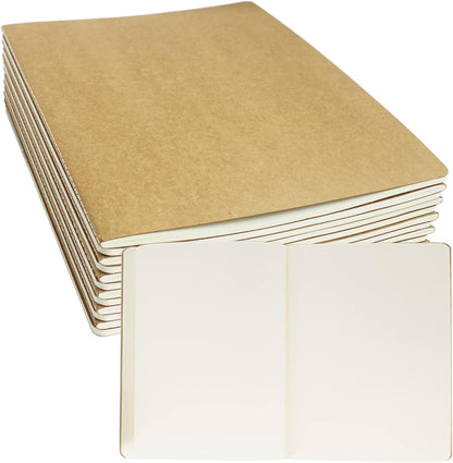 zmybcpack 12 Pack 8.5x11 inch Large Lined Notebook Journals Bulk, 32 sheets / 64 Pages, Sketchbook Composition Notebook Journals Subject Notebooks Planner for College Students Office