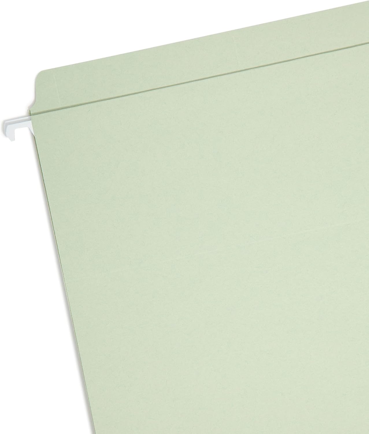 Smead FasTab Hanging File Folder, Straight-Cut Built-in Tab, Letter Size, White, 20 per Box, (64102)