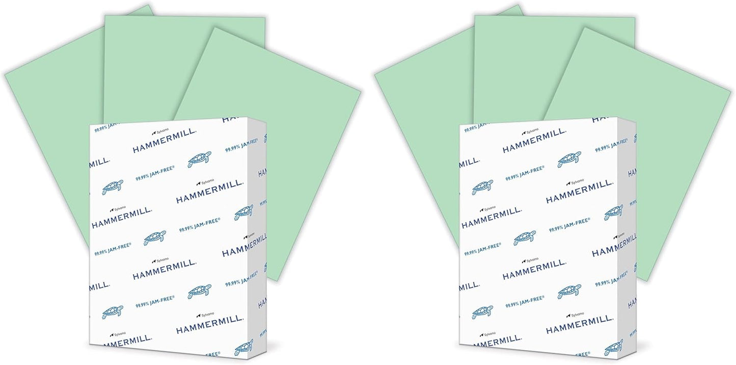 Hammermill Colored Paper, 24 lb Blue Printer Paper, 8.5 x 11 - Made in the USA, Pastel Paper, 103671R-1 Ream (500 Sheets)