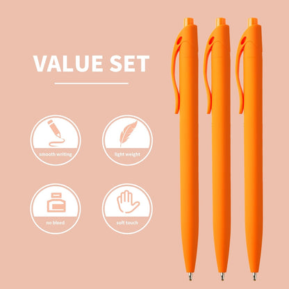 deegtran Pens Bulk, 50 Pack No Bleed Click Pens, Wholesale Retractable Ballpoint Pens, Pen Medium Point, Smooth Ink Pen, 1.0MM Blue Ink
