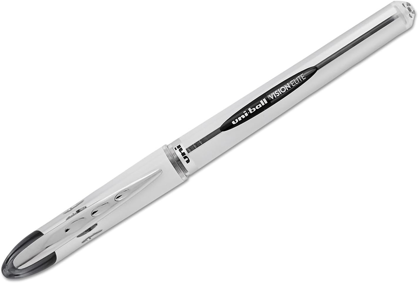 uniball Vision Elite Stick Bold Point Roller Ball, 6 Black Ink Pens (61102)