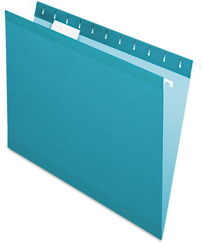Pendaflex Reinforced Hanging File Folders, Letter Size, Bright Green, 1/5 Cut, 25/BX (4152 1/5 BGR)