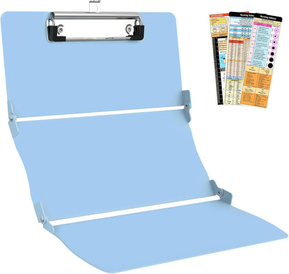 Nursing Clipboard Foldable Clipboard Medical: Edition Cheat Sheets Aluminum 3 Layers Foldable Clipboards Nursing Pocket Size Profile Clip Nurse Clipboards Notepad for Nurses Students and Doctors