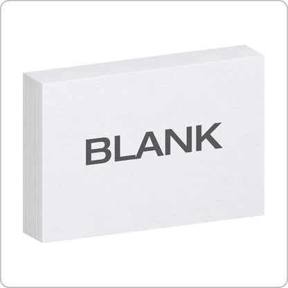 Oxford Index Cards, Index Cards, Blank on Both Sides, White, Cards (40177), 4x6,100 Count (Pack of 5)