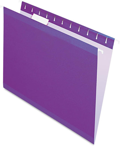 Pendaflex Reinforced Hanging File Folders, Letter Size, Bright Green, 1/5 Cut, 25/BX (4152 1/5 BGR)