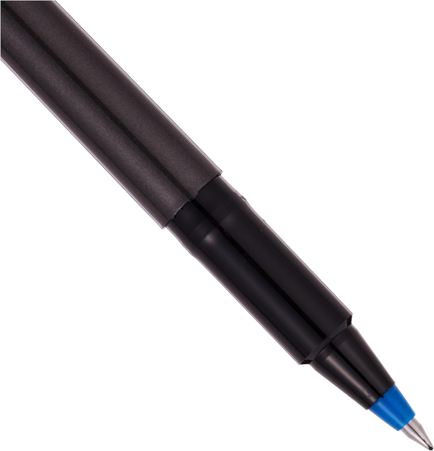 uni-ball® Deluxe Rollerball Pens, Micro Point, 0.5 mm, Graphite Barrel, Black Ink, Pack Of 3