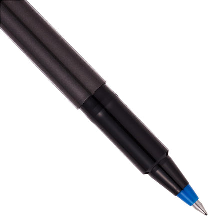 uni-ball® Deluxe Rollerball Pens, Micro Point, 0.5 mm, Graphite Barrel, Black Ink, Pack Of 3