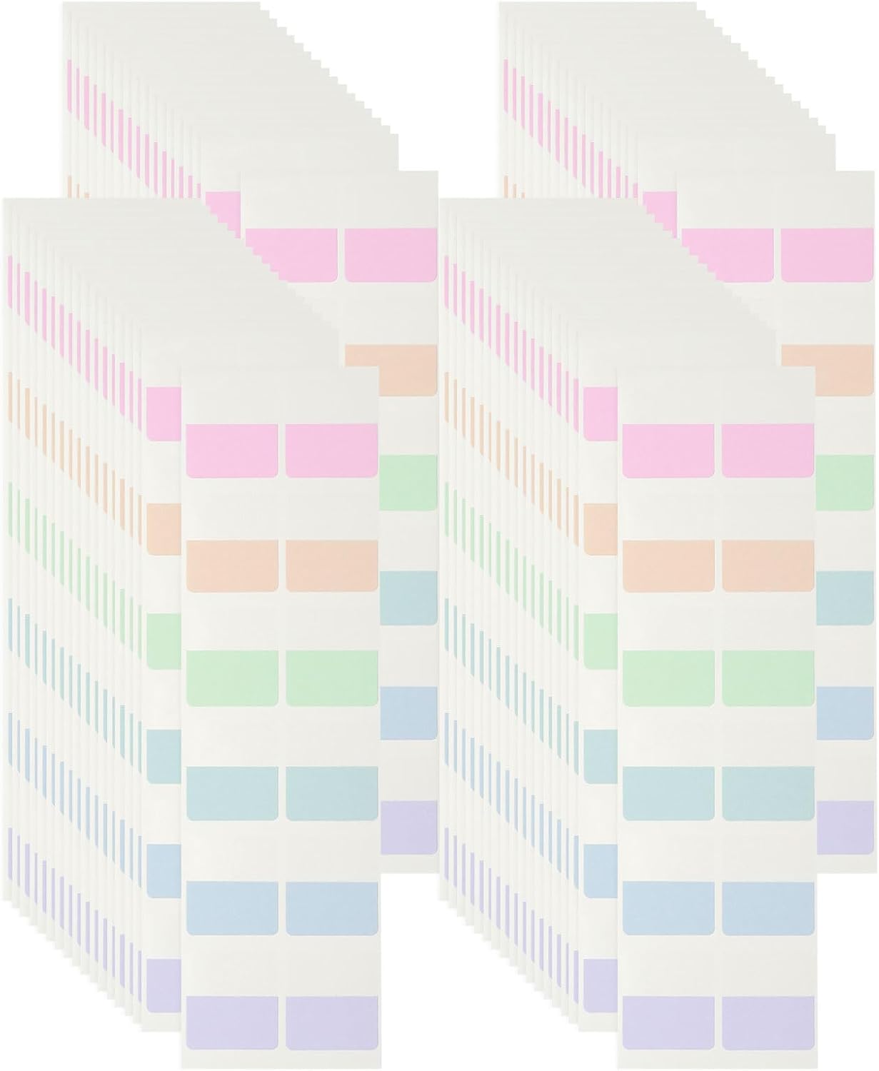 PATIKIL Clear Index Sticky Tabs, 480 Pcs Small Transparent Sticky Notes Bookmarks Planner Stickers Page Tabs for Office Notebooks File Folder Ledger Book, Gradient Pink