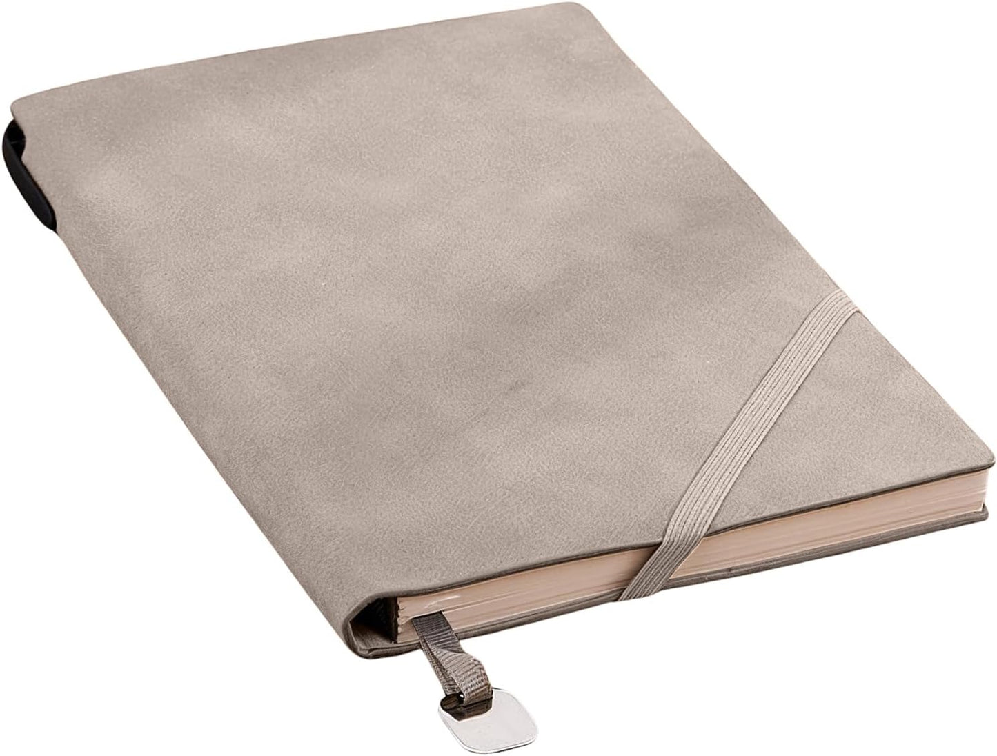 Faux Leather Notebook Journal - 200 Pages Lined Vegan Leather Journal for Writing, A5 Soft-Cover Journaling Notebook Gift Set with Pen for Travel, Office, Daily Writing