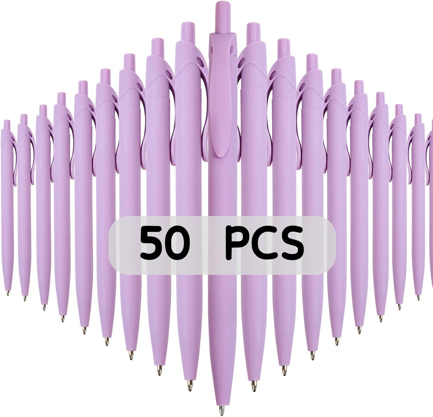 BallPoint Pens, 50 Pack (BLACK Ink),Bulk Pens, Black Barrel,Click Pens for Office Home and School, Retractable Ballpoint Pens, Medium Point, 1.00MM (Black)