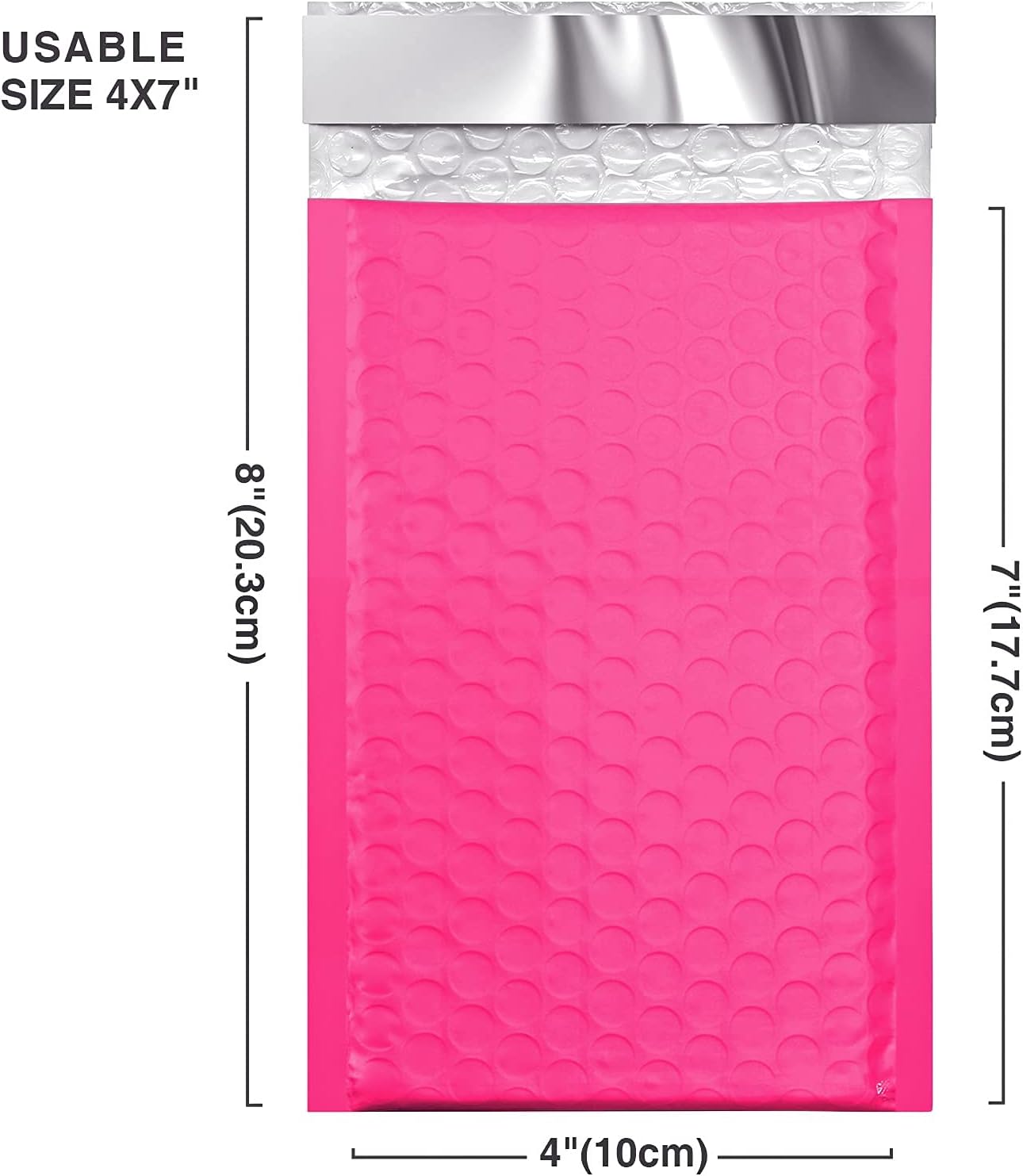 Metronic Bubble Mailers 6x10 Inch 100 Pack Black Usable Size 6x9" Opaque Padded Envelopes Waterproof Bubble Envelopes Cushioning Mailer for Small Business Mailing Makeup Jewelry Gifts
