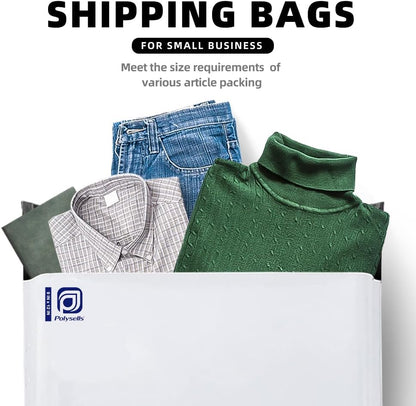 POLYSELLS 100 Pcs 14.5x19 Inch Poly Mailers Shipping Envelopes, Strong Adhesive Sealing, Waterproof, and Tear-resistant Postal Mailing Bags for Clothing, Books, and Accessories