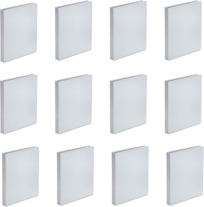 Universal Economy Round Ring View Binder, 3 Rings, 1" Capacity, 11 x 8.5, White, 12/Carton
