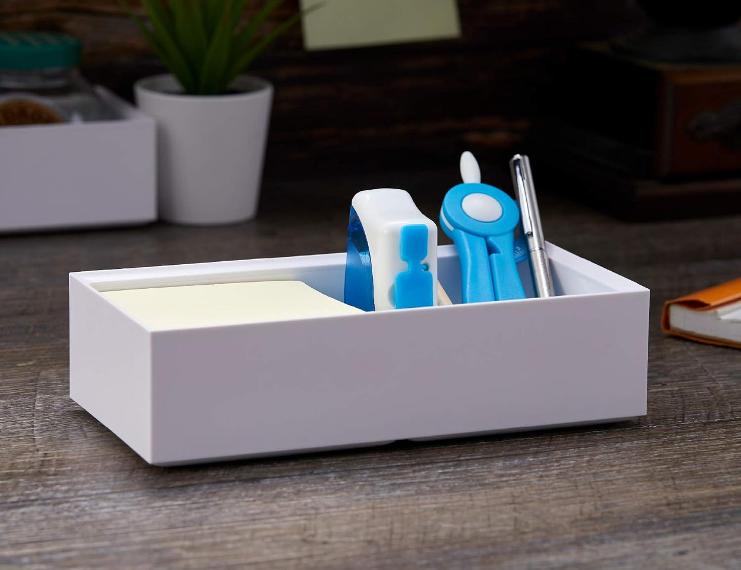 Bostitch Office Konnect Desk Organizer Accessory Tray, Stacks for Desktop Storage, Black
